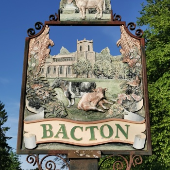Bacton village sign mid-suffolk